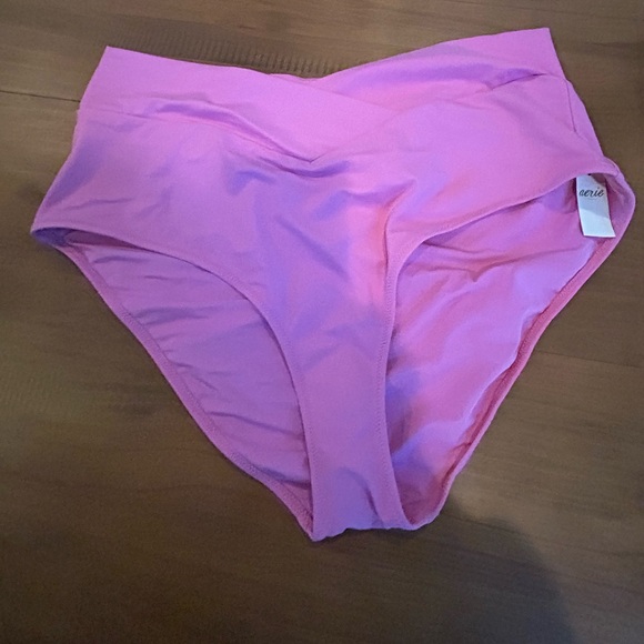 NWT Aerie Pink Crossover Bikini Bottom - Picture 2 of 5